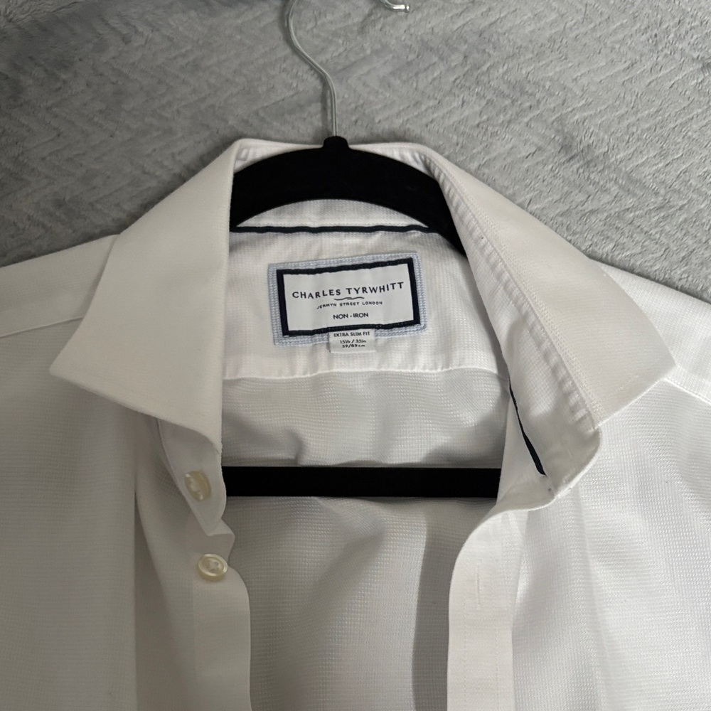 Charles Tyrwhitt Classic Ivory Men's Dress Shirt